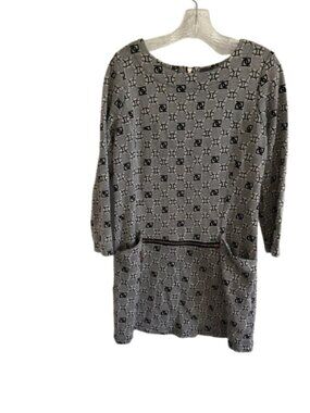 Fendi Monogrammed Shift Dress Size Medium